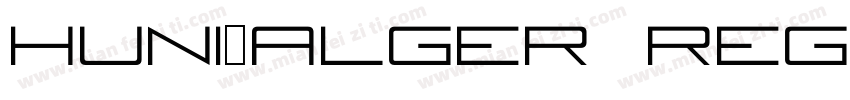 Huni_Alger Regular字体转换
